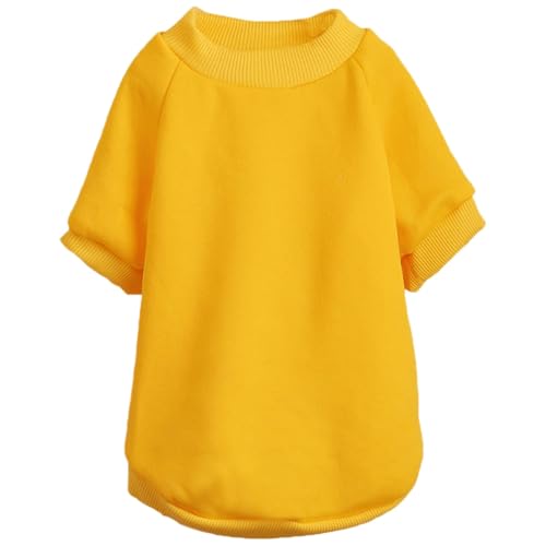 Image of Soft Puppy Sweater for Small Dogs Winter Pullover, Yellow M