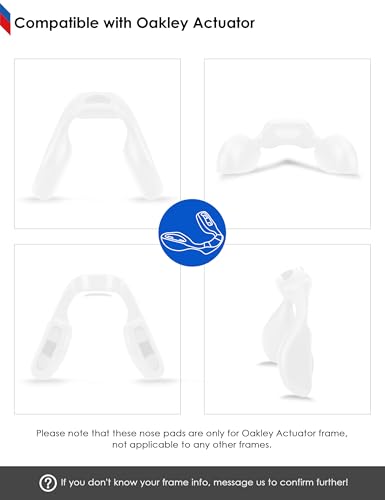 Image of BLAZERBUCK Replacement Nose Pads Piece for Oakley Actuator OO9250-Standard Fit | Low Bridge Fit