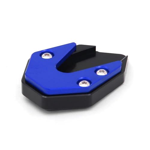 tänder-Verbreiterung Motorrad-Seitenständer-Pad Für Suzuki GW250 GSX250 DL250 Ständerverlängerung Seitenständer Vergrößern Plattenpolster-Unterstützung(BLAU)