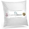 ComfyDown 95% Feather 5% Down, 41 x 41 cm. (16"X16") Square Decorative Pillow Insert, Sham Stuffer - MADE IN USA