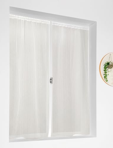 Linder Paire de vitrages Scala écru en 60x140cm