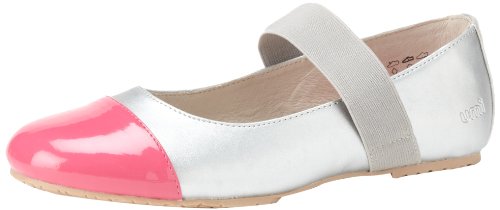 umi Elaina II Ballet Flat (Toddler/Little Kid/Big Kid),Silver/Pink,32 EU(1 M US Little Kid)