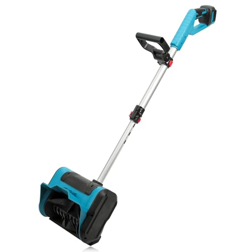 Akku-Schneefräse Akku Schneefräse für 18V Batterie Handgeführte Schneefräse Bürstenloser Motor Wurfweite 8M Reinigungsbreite 25CM kehrmaschine Akku für Terrassen Gehwege (ohne Akkus)