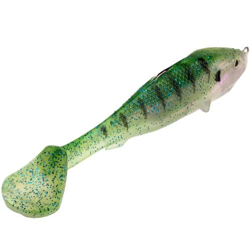 Strike King Final Copy Weedless Fishing Lure Pre-Rigged Soft Plastic Swimbait Phantom Bluegill 4 3/4-Inches 7/8-Ounce FCSWD475-330