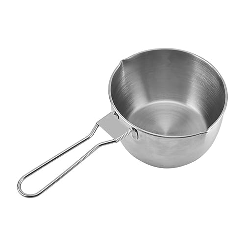 MAGICLULU Cacerola Olla Sopera Olla De Ramen Accesorios De Taza Mini Olla Arrocera Cocinando Equipo Artilugios De Huevo Olla De Fideos Olla De Huevo Frito Hervidor Eléctrico Silver Madera