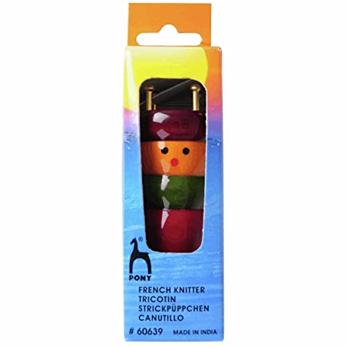 Pony French Knitter, Multi, 21.5 x 11.5 x 5 cm, Multicolor, 21.5 x 11.5 x 5.0 cm