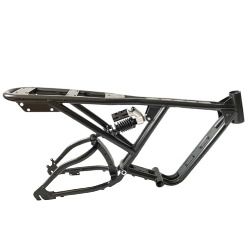 Genérico Cola Suave Interior-Ajustable Ligera de la Bicicleta Gorda del neumático Nieve Las Dos Ruedas Marco 20-Inch DIY(with Shock)