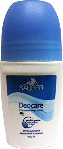 6 x SAUBER Deocare Deodorante Persona Roll On Classica 50 Ml