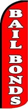 Bail Bonds Swooper Windless Flag (full sleeve) 3ft X 11.5ft Flag by EZ Flags
