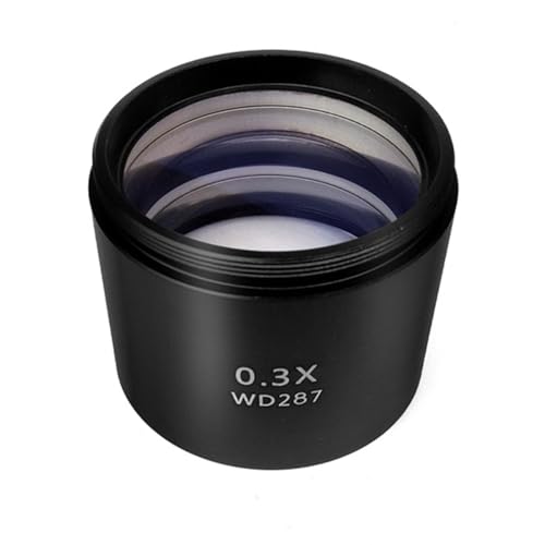Microscope 0.3X 0.5X 0.75X 1X 1.5X 2X Lens Working Distance Auxiliary Lens Microscope Thread 1-7/8