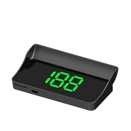 XIZAKEE 1 PC Heads Up Display, HUD Speedometer with Large Font Digital, High Definition Windshield Speedometer Projector, Universal for Most Cars, Trucks, SUVs (Green)