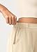ODODOS Stretch Woven Relaxed Shorts for Women Elastic High Waist Summer Lightweight Casual Shorts with Pockets, Beige, X-Small
