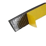 peru 側溝 グレーチング 騒音防止 ゴムパッキン (ブラック, 厚さ3mm × 幅25mm x 長さ2m 粘着テープ付)