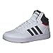 adidas Herren Hoops 3.0 Mid Basketball Shoe, Cloud White/Legend Ink/Vivid Red, 42 2/3 EU