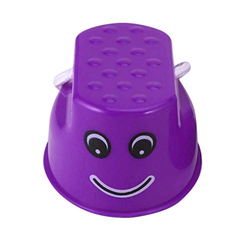 Preisvergleich Produktbild Pennytupu Lustige Plastikkinder Kinder im Freien Spaß Gehen Stelzen Sprung Lächeln Gesichtsmuster Sport Balance Training Spielzeug Bestes Geschenk