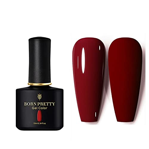 BORN PRETTY Gel Nail Polish Soak Off U V LED Lamp Nail Gel Polish Nail Art Design Manicure Kit Salon DIY at Home Gifts (BP-10ml-52)