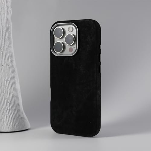 Coque iPhone 12 magnétique rigide noire protection objectif alliage rétro