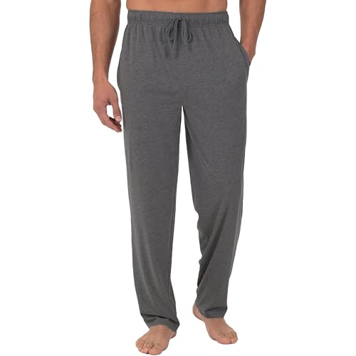 5-Pack Men's Classic Lounge Pajama Pants - Soft Cotton Blend, Elastic Waistband with Drawstring, Relaxed Fit3