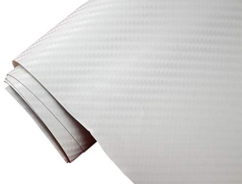 Neoxxim 26.64€/m2 Premium Auto Folie - 4D Carbon Folie Weiss 4D 30 x 150 cm - blasenfrei mit Luftkanälen ca. 0,15mm dick Folierung folieren bekleben Neoxxim 26.64€/m2 Premium Auto Folie - 4D Carbon Folie Weiss 4D 30 x 150 cm - blasenfrei mit Luftkanälen ca. 0,15mm dick Folierung folieren bekleben