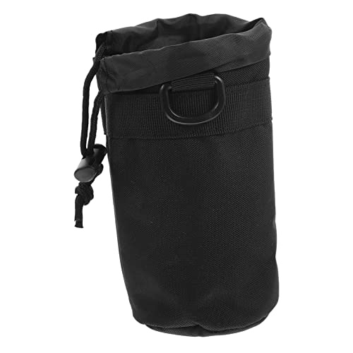 DINHEAROM Housse de Bouteille de Sport Résistante Chaleur Protection Brûlure pour Gourde de Transport Pratique pour Randonnée Camping et Activités Extérieures Noir