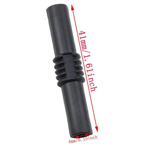 Conector Banana acoplador 4mm aislado rojo y negro 8 pzas miniatura 4