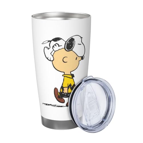 マグカップ スヌーピー チャーリーブラウン コーヒーカップ コンビニカップ 保冷 保温 タンブラー ステンレス製 大容量 真空断熱マグ 蓋付き 持ち運び 直接ドリップ 車用 600ml Straw Three-piece Set