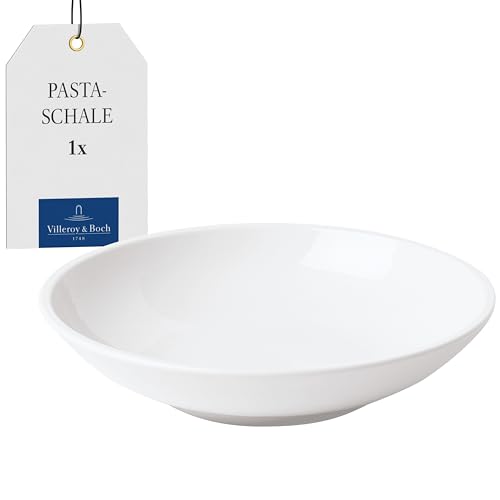 Villeroy & Boch – Artesano Suppenteller Weiß, Spülmaschinenfest, Mikrowellensicher, Teller, Geschirr, Porzellan, Speiseteller, Essteller, Keramik, Schüssel, Bowl, Schale, Premium Porzellan