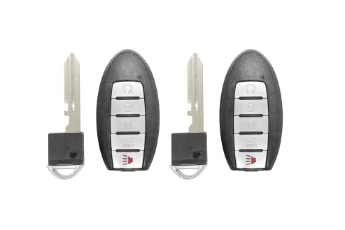 USAKeys 5 BTN Smart Key Fob Replacement for 2016/2017/2018 Nissan Altima Maxima ONLY with FCC ID: KR5S180144014 433 HMz CHIP:4A (Pair)