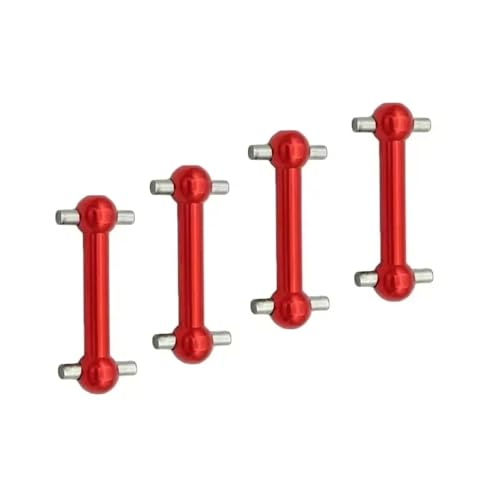 RC�J�[�p�[�c For Tamiya For TT02 TT02D TT02S For TT-02 1: 10 RC�J�[�N���[���[�A�b�v�O���[�h�h���C�u�V���t�g�h�b�O�{�[���p�[�c4��(Red)