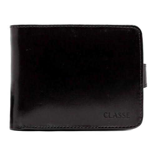 Carteira Classe Couro Social Masculina 434 (Preto, M)