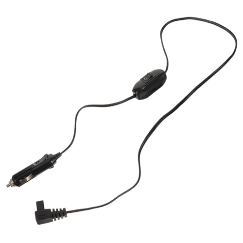 Unomor 1 Car Fridge Power Supply Cord with Switch Durable and Cable for Fridge Compatible with Car Refrigerators Easy Plug and Play Design