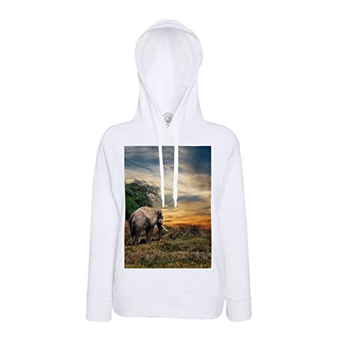 Sweat à capuche éléphant d'Afrique parfait pour vos soirées d'été fraîches en plein air