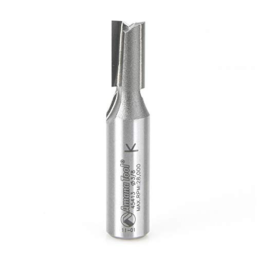 Image of Amana Tool - 45413 Carbide Tipped Straight Plunge High Production 3 /8 Dia x 3 /4 x 1 /2 inch