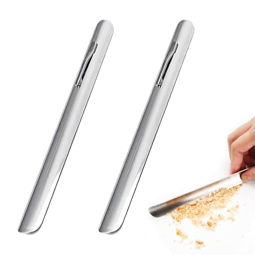 2 Pièces Ramasse Miettes De Table En Aluminium, Accessoire De Nettoyage Pour Tissus De Table, Pelle À Restes Alimentaires, Grattoir À Miettes De Pain,...