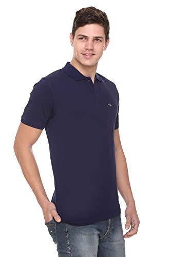Image of Half Cotton Polo T Shirt for Man with Pocket - Regular Fit Mens Collar Tshirt