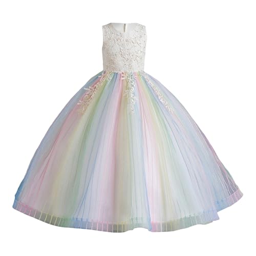 Vestido elegante de niña con malla para regalar en cumpleaños Genérico 2027