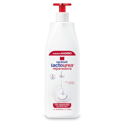 Lactovit - Leche Corporal Reparadora Lactourea con Urea ProLactic10 de Absorción Inmediata, 48 Horas de Nutrición y Reparación, Apta para Pieles Muy Secas y Extra Secas - 800 ml