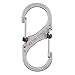 Nite Ize Size-3 S-Biner SlideLock Dual Carabiner, Locking Gates, Stainless Steel