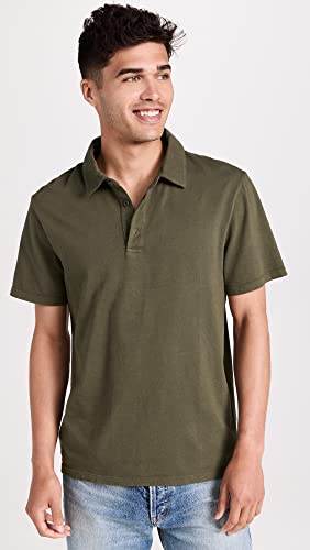Vince Men's Garment Dye Short Sleeve Polo2