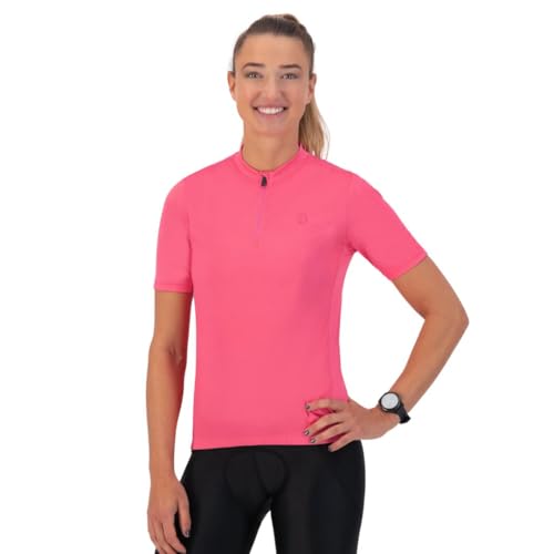 Rogelli Radtrikot Damen Kurzarm - Fahrradtrikot Damen - Rennrad-Trikot mit Reißverschluss - Core