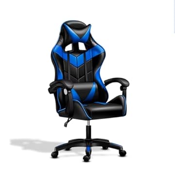 Cadeira Gamer, Escritório, Confortável Ômega (Azul/Preta)