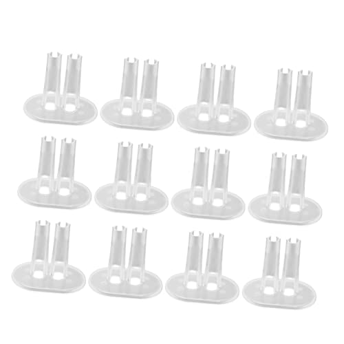 SUPVOX 1Set Doll Stand Holder Transparent Plastic Fitting for Dolls Feet Clip for Displaying and Organizing Dolls Playrooms