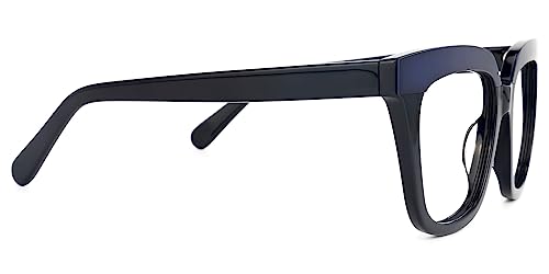 Image of Zeelool Oversize Square Eyeglasses Classic Full Rim Acetate Eyewear Frame for Women Men Milledge ZWA814760