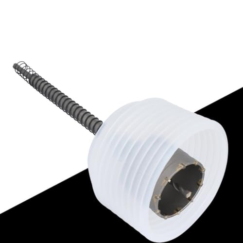 Colector de polvo de taladro fácil de limpiar con cuenco de PVC transparente para abridores de agujeros de 18 mm y taladros de martillo, marcas de techo en madera, plástico y yeso