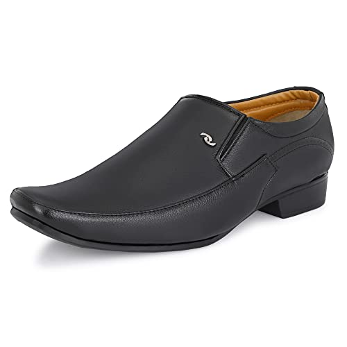 Image of Centrino Mens Formal Shoes |Slip-On Men's Formal Shoe | Stylish Non-Lace Design | Soft Cushioned Insole for Comfort | Perfect for Office & Formal Wear (20225)