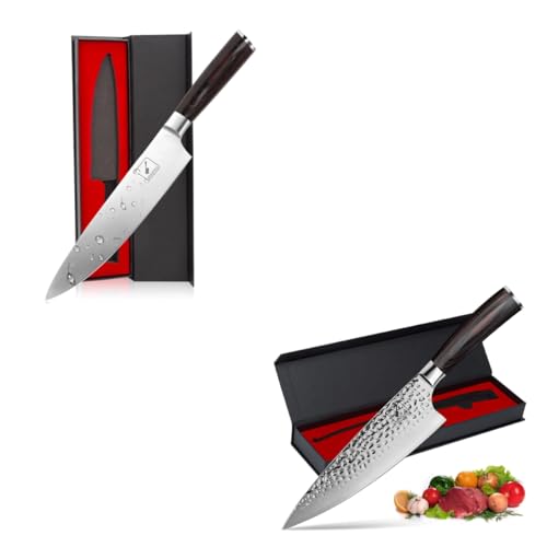 imarku Chef Knife - 8 Inch Home Essentials Sharp Kitchen knife and 8 Inch Damascus Chef Knife,Ergonomic Handle