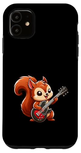 Carcasa para iPhone 11 Guitarra Comic Squirrel