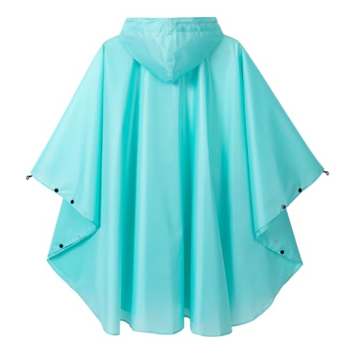 Image of salamra Rain Poncho Jacket - Hooded Waterproof Raincoat with Pocket for Women Men Adults