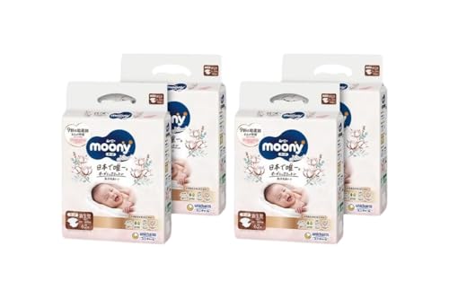 ムーニーナチュラル新生児62枚入り ×4パック お誕生〜5000g ユニ・チャーム おむつ 赤ちゃん用品 ベビー用品