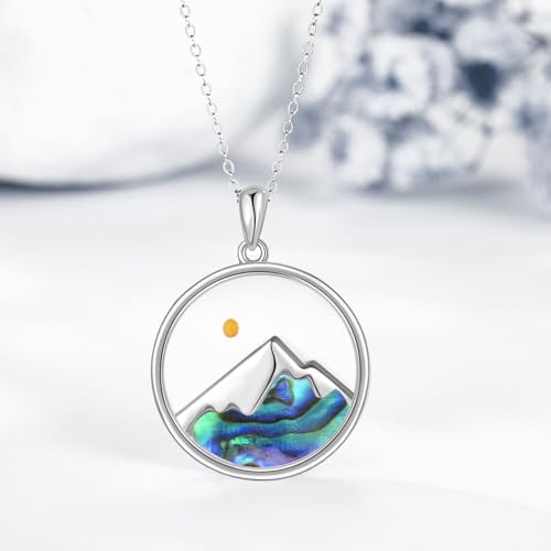 POPLYKE Mountain Necklace Mountain Necklace for Women Christian3
